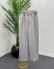 gri 1631 dikiş detaylı bol pantolon