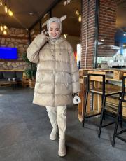 bej 2091 şişme mont 3