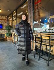 siyah 2043 uzun şişme mont 3