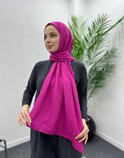 fuşya ince pamuk ayrobin şal