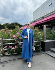 indigo mavi 7389 üçlü takım