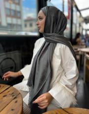 antrasit g logolu ipek kaşmir 