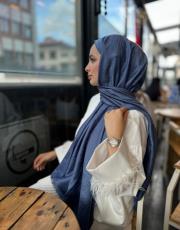 indigo g logolu ipek kaşmir  2