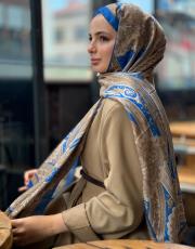 saks mavi etro desen şal