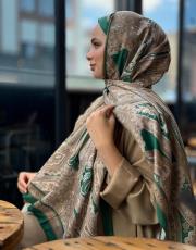 zümrüt yeşil etro desen şal 2