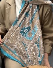 turkuaz etro desen şal 3