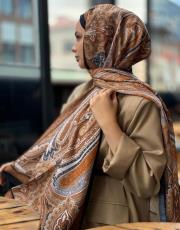 siyah-kahve etro desen şal 2