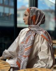 kiremit-vizon etro desen şal 2