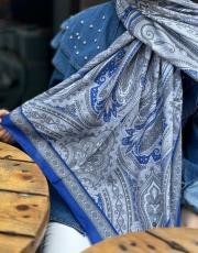 lacivert-gri etro desen şal 3