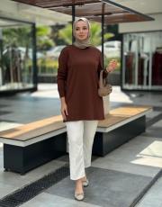 kahve 5006 basic tunik