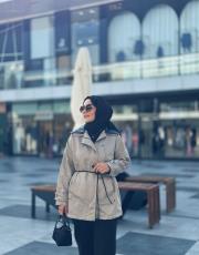 vizon deri detaylı trençkot 5