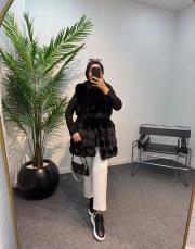 siyah 7985 kürk yelek 2