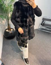 siyah 7985 kürk yelek 4