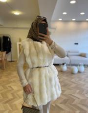 ekru 7985 kürk yelek 4