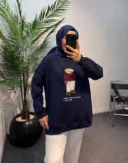 lacivert teddy şardonlu sweatshirt 3