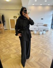 siyah çizgili linda takım 2