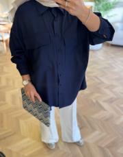 lacivert 2756 gömlek 3