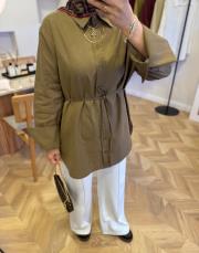 haki keten gömlek 3