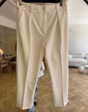 beyaz krep havuç pantolon 2