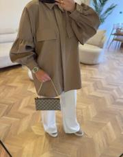 yağ yeşili 5779 gömlek 3