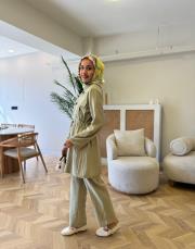 mint 8673 pantolonlu takım 2