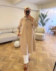 bej 4529 çıtçıtlı kap