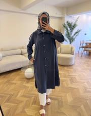 lacivert 4529 çıtçıtlı kap 2