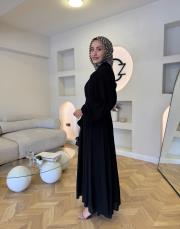 siyah 5645 elbise 2