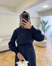 lacivert 2230 elbise 2