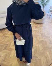 lacivert 2230 elbise 4