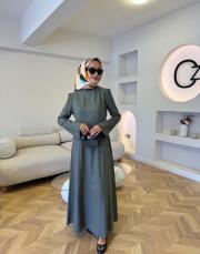 çağla 5650 keten elbise 2