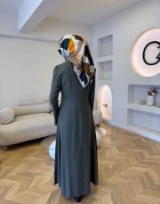 çağla 5650 keten elbise 5