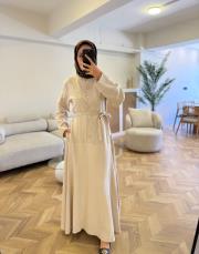 krem mia keten elbise 2