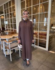 kahve 2761 araboy gömlek