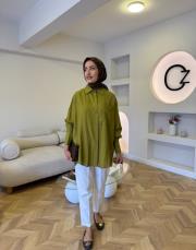 yağ yeşili 5379 gömlek 2