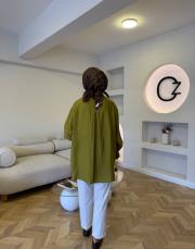 yağ yeşili 5379 gömlek 3