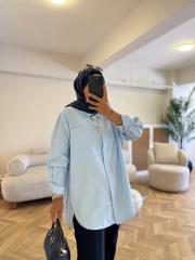 bebe mavisi 5784 gömlek 2