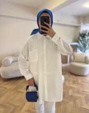 beyaz 2458 gömlek 2