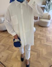 beyaz 2458 gömlek 3
