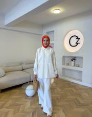 açık krem 5874 gömlek