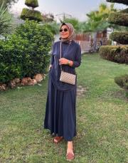 lacivert 5933 yazlık oysh etekli takım