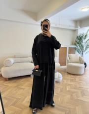 siyah 5712 yazlık oysh pantolonlu takım