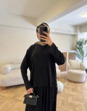 siyah 5712 yazlık oysh pantolonlu takım 2