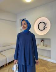 mavi 4206 sandy pantolonlu takım 4