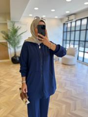 mavi 2319 kapşonlu takım 2