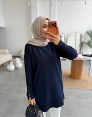 lacivert 4107 triko tunik 2