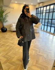 kahve olera trençkot