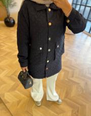 lacivert kapitone mont 4