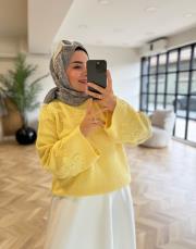 sarı 2621 triko kazak