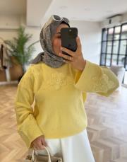 sarı 2621 triko kazak 2